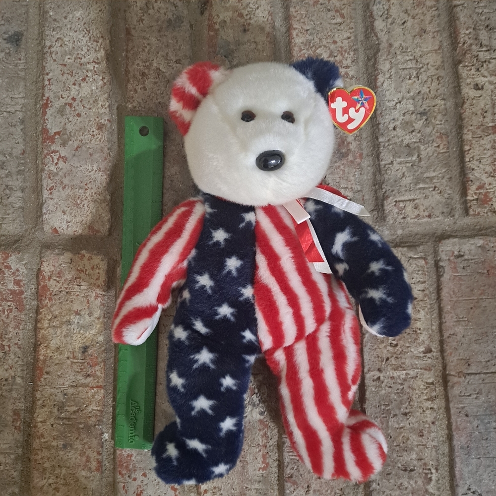LAST DAY: LARGE Spangles TY Beanie teddy bear - Picture 7 of 7